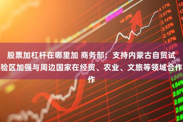 股票加杠杆在哪里加 商务部：支持内蒙古自贸试验区加强与周边国家在经贸、农业、文旅等领域合作